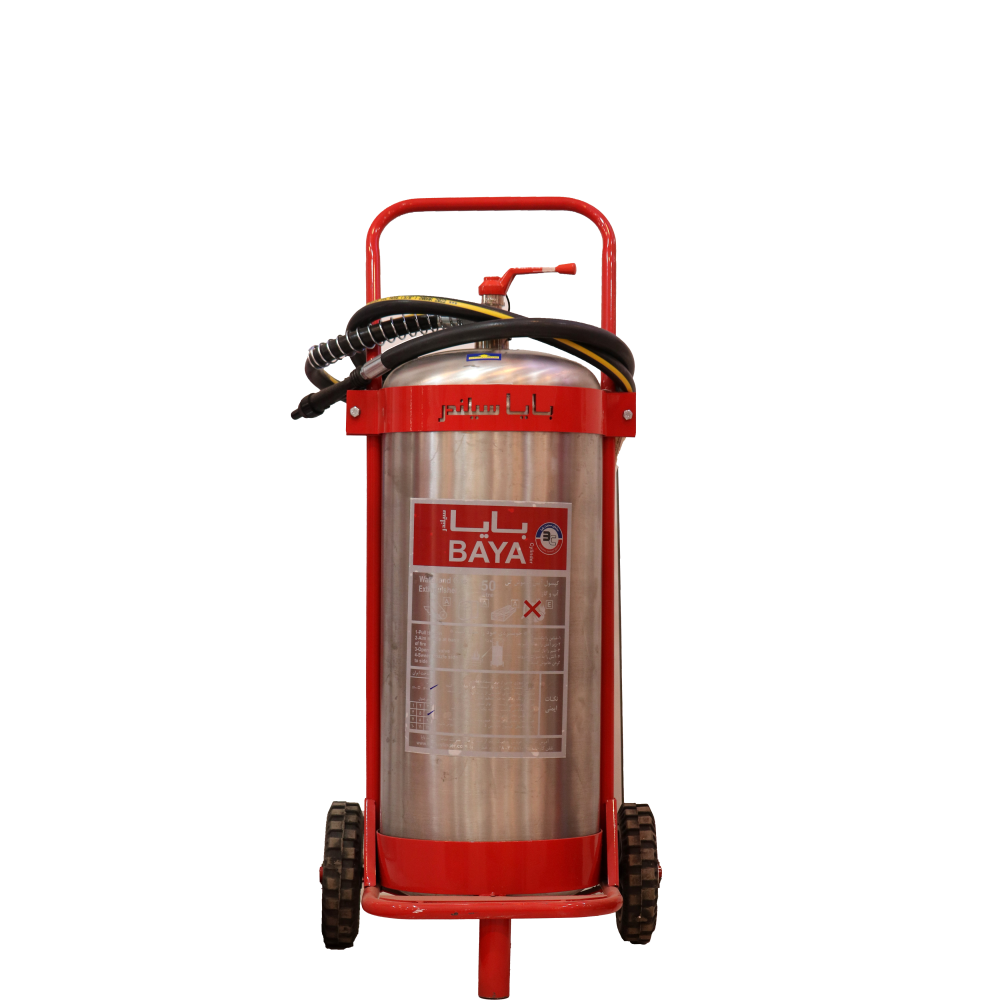 کپسول آتش نشانی آب و گاز 50 ليتري استیل بایا